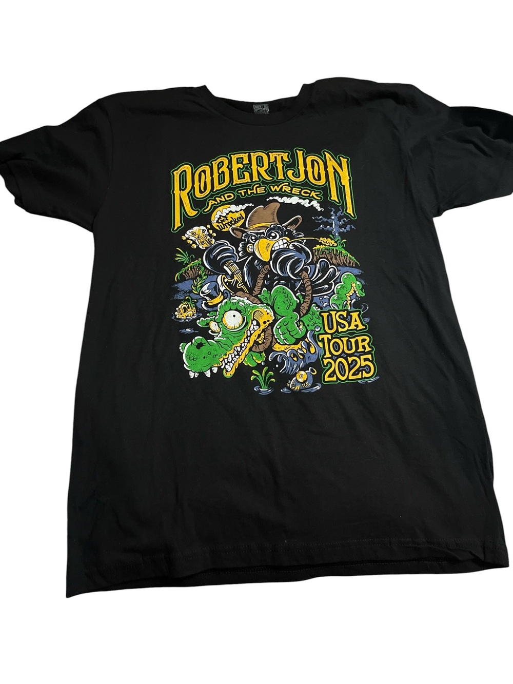 Robert Jon and The Wreck USA Tour 2025 Graphic Tee - Black & Green
